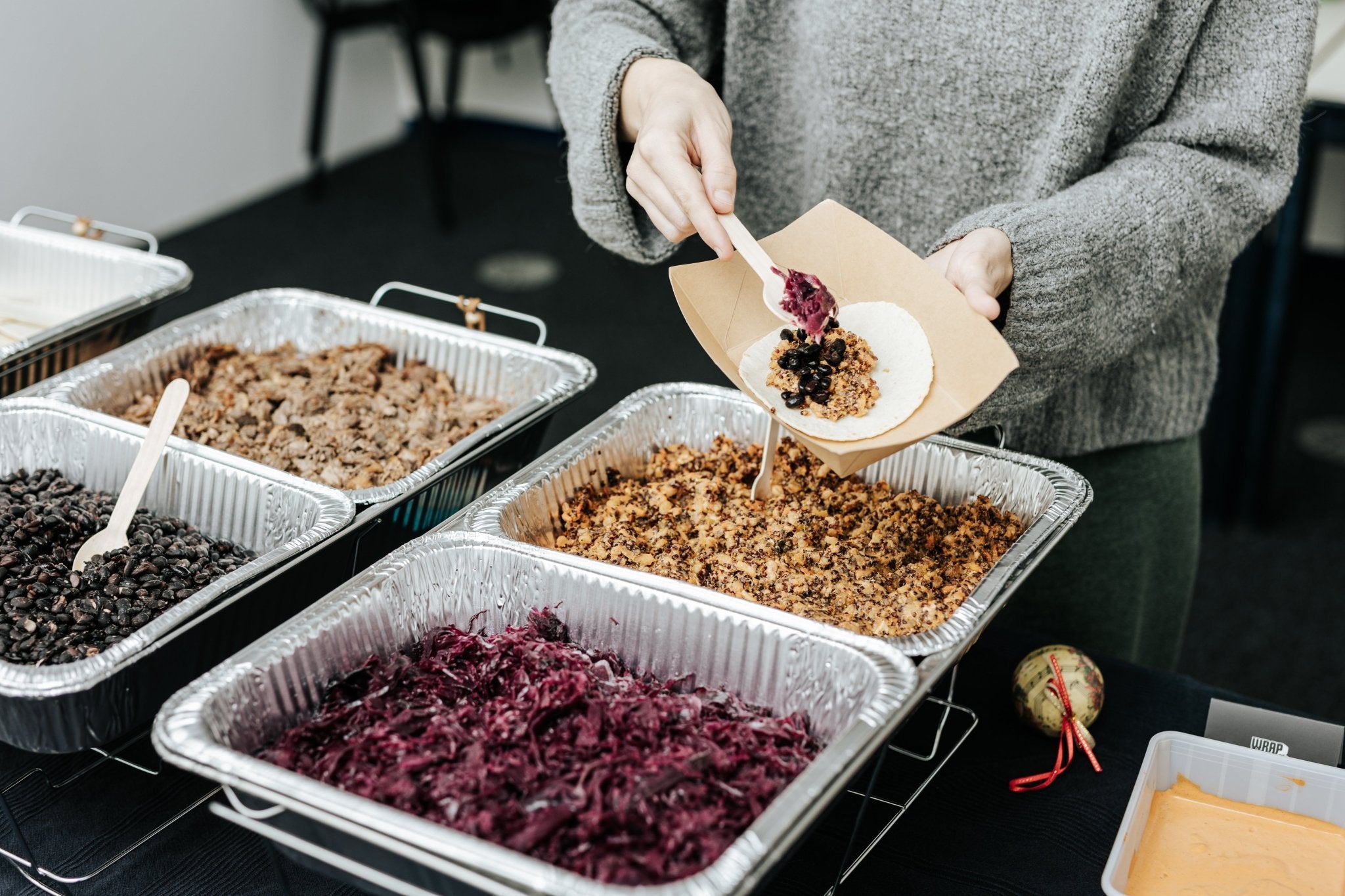 Bio Weihnachtsgansl Taco Bar Special - DIY Tacos - Wrapstars Catering