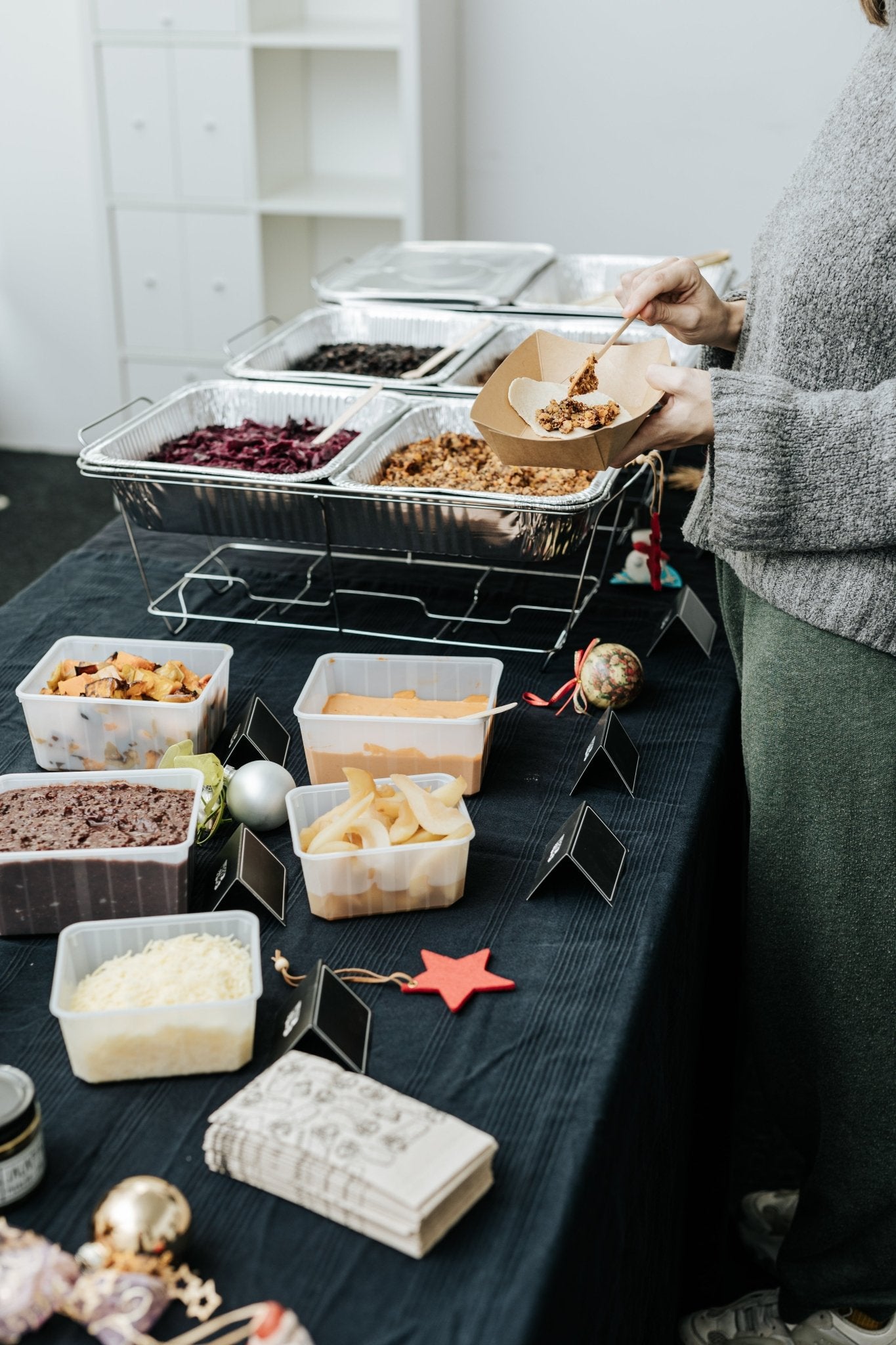 Bio Weihnachtsgansl Taco Bar Special - DIY Tacos - Wrapstars Catering