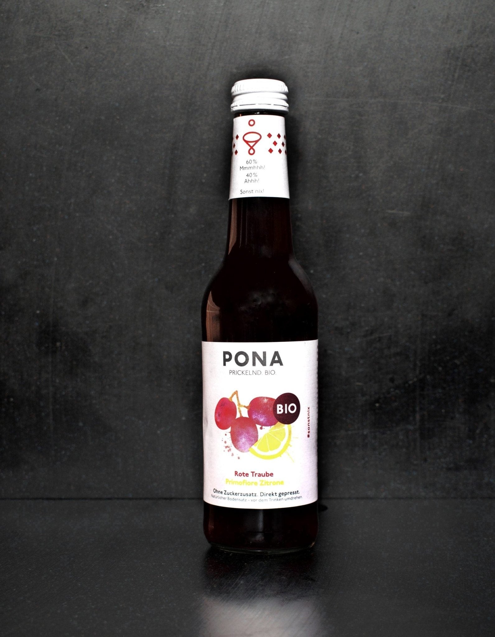 Pona - Rote Traube - Primofiore Zitrone (0.33l Flasche) - Wrapstars Catering