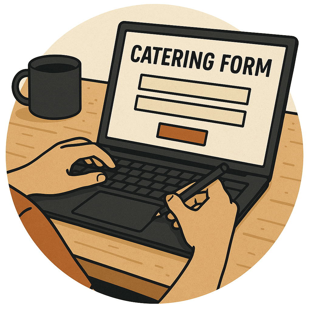 Illustration of a contact form